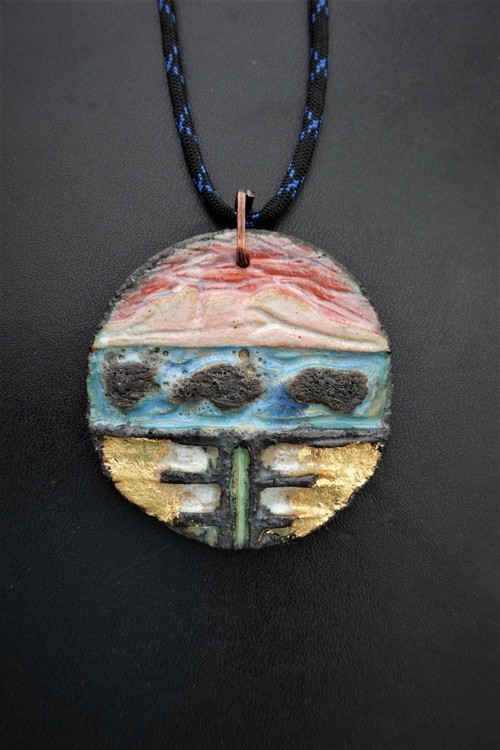 Ceramic Pottery Necklaces ,Pendant Mirek Gomolka Art (SOLD)