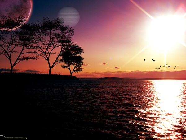 An american sunset