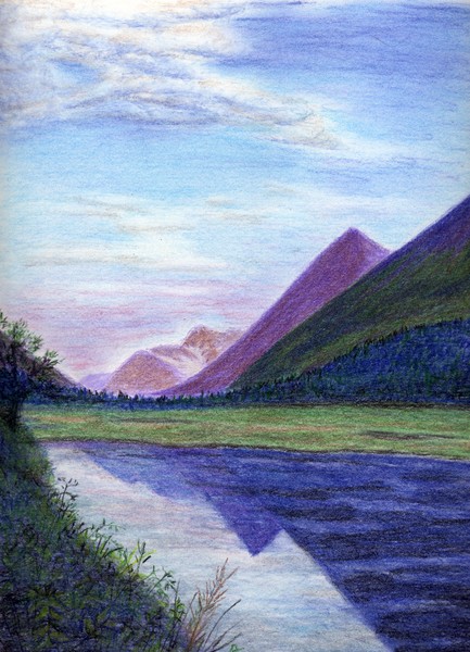 Tern Lake Pastel