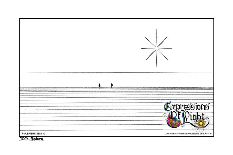 ExpoLight-Graphic-Arts-Figures-On-A-Beach-1985-0001 (Pen-&-Ink-Mono-SP)