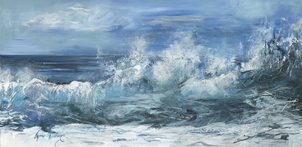 'Wild wave' 100cmx50cm acrylic on canvas