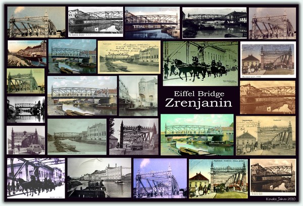 Eiffel Bridge, Zrenjanin (Collage)