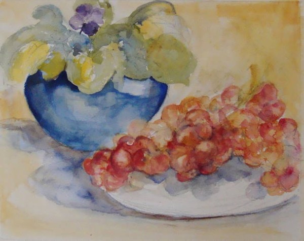 Still life with grapes