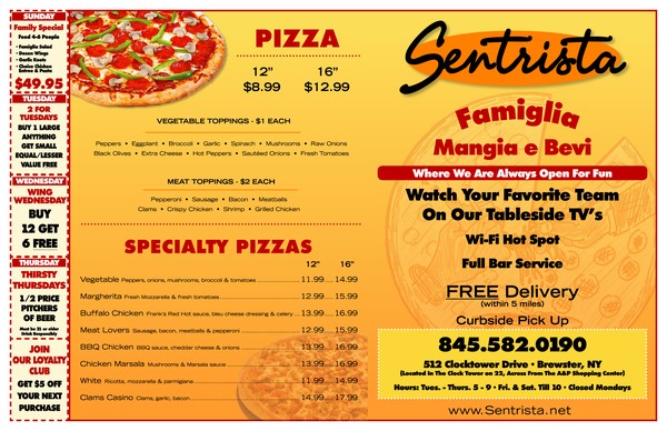 Sentrista Bifold Menu
