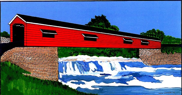 cxovered bridge paintings