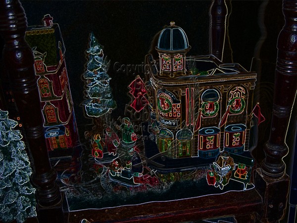 Department 56 Christmas Village Digital Art