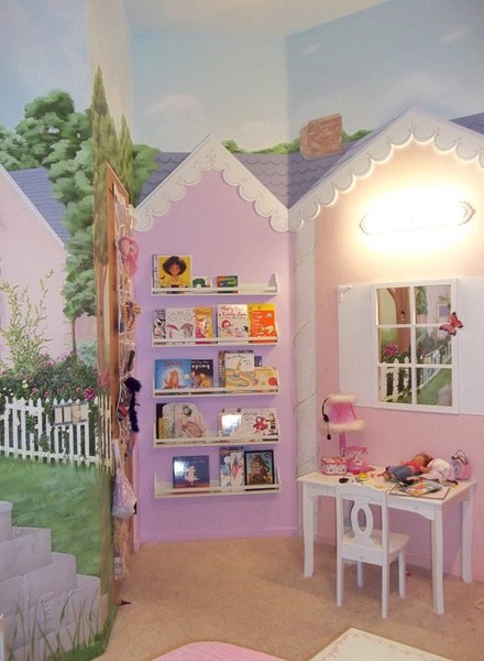 Garden Room Library Behind Door