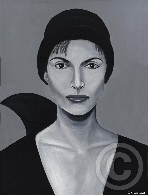 Lady Wearing Cap