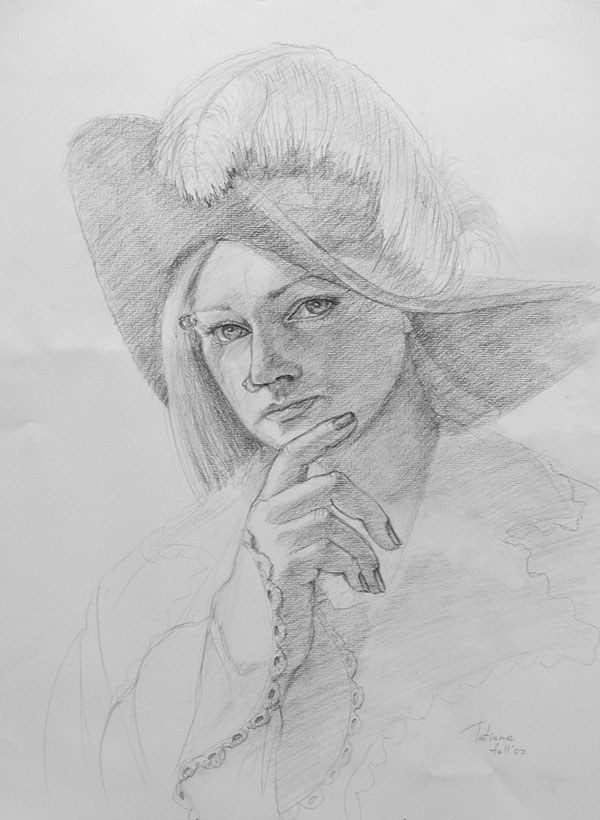 Self portrait with a hat