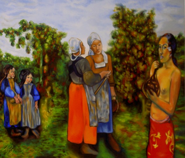 Gauguin in the vineyard