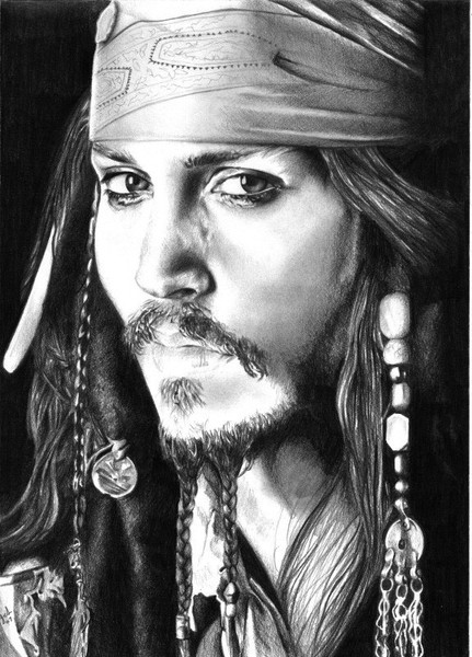 Johny Depp/pencil portrait