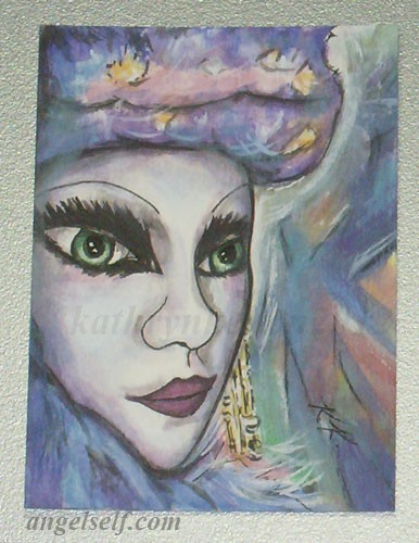 Mardi Gras Face ACEO