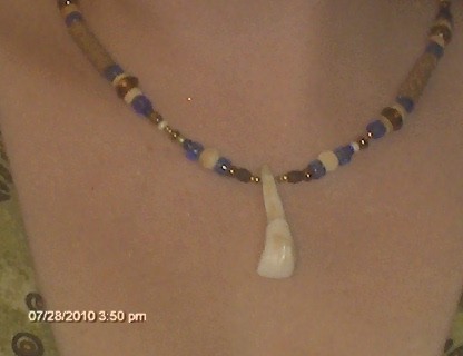 Elk tooth necklace