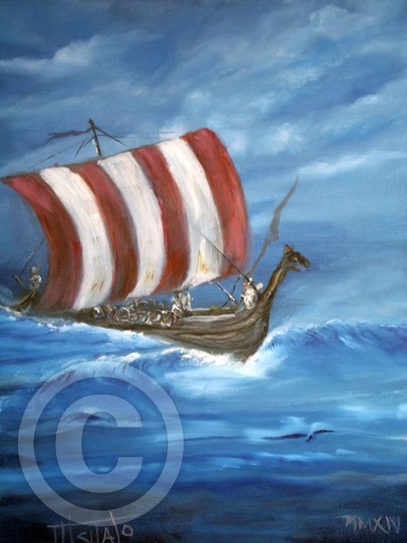 A Viking Long Boat