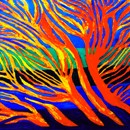 Trees Over River And Fields 72ppi
