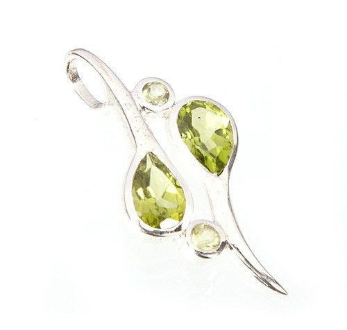 Handmade Sterling Silver Peridot Pendant
