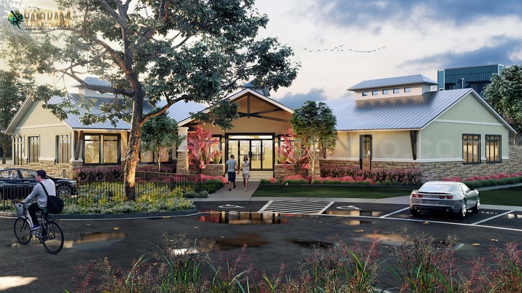 Residential Exterior Landscaping Street  House