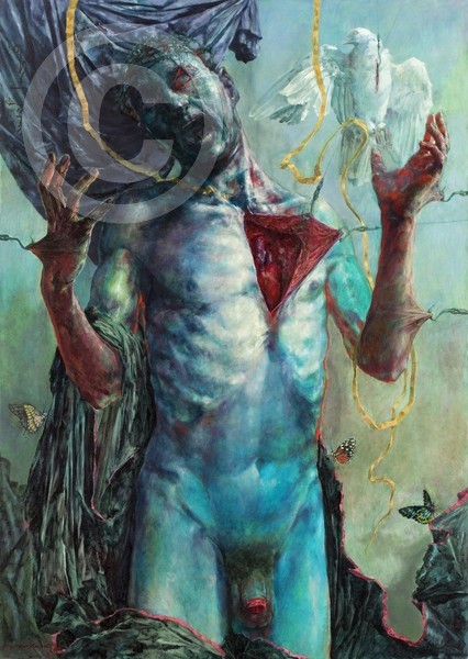 Die Kreuzigung 70x100 oil on canvas
