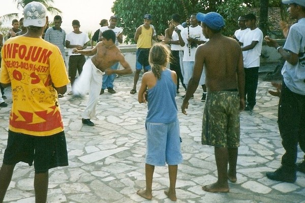 Capoeira presentation in Olinda.