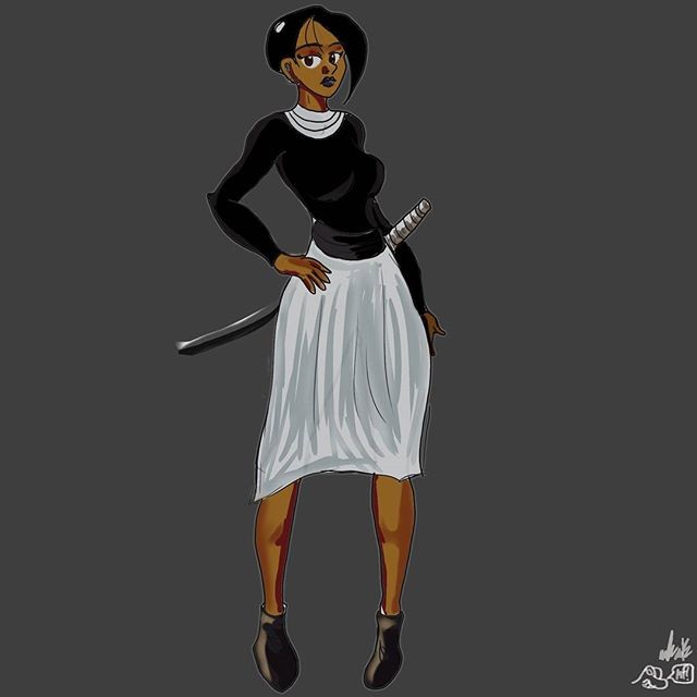Finished Anaiah the Swordswoman