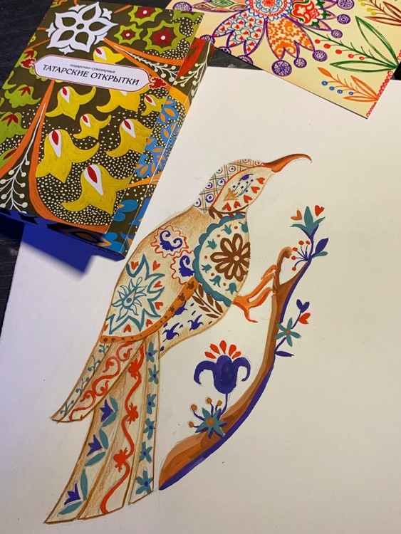 Bird in Tatar design