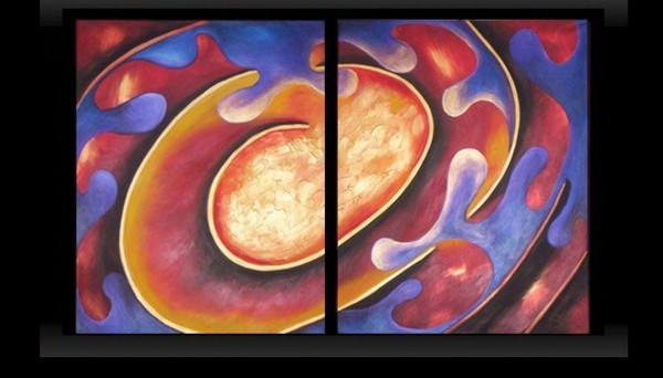 Splash Colour Swirl Abstract