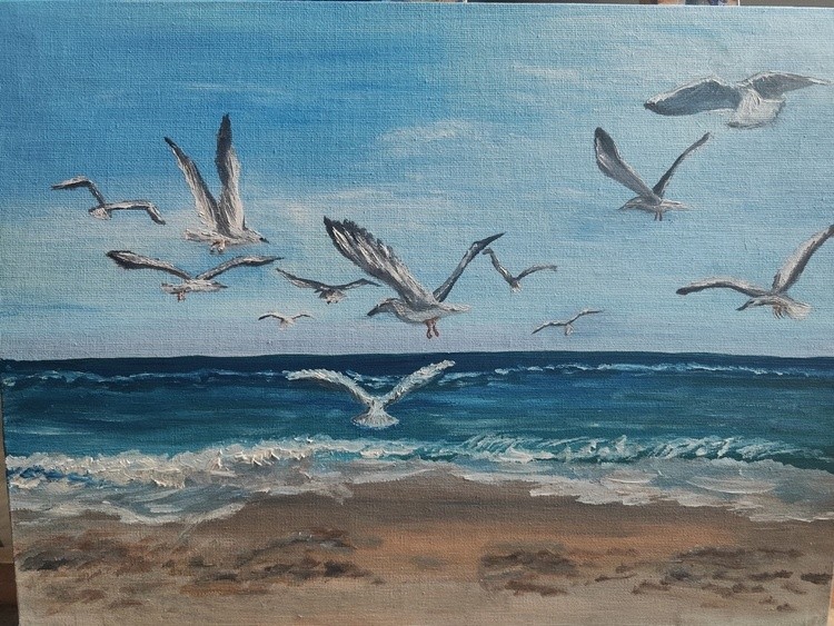 on the shore