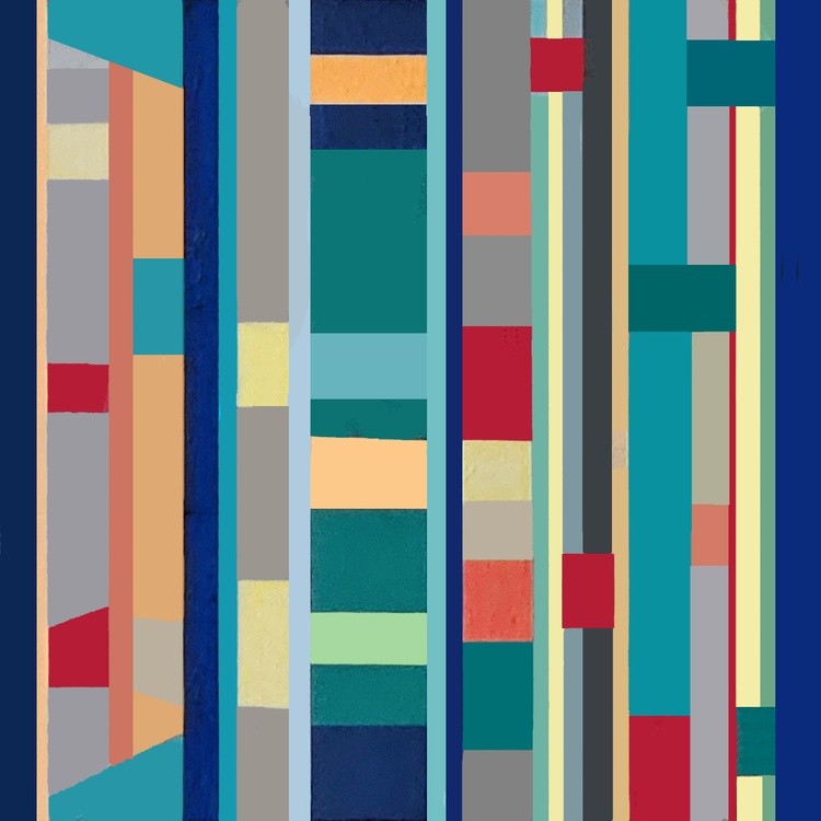 Vanessa Ryan - Prism Series - Park Land - Acrylic on Canvas - 16x16x1