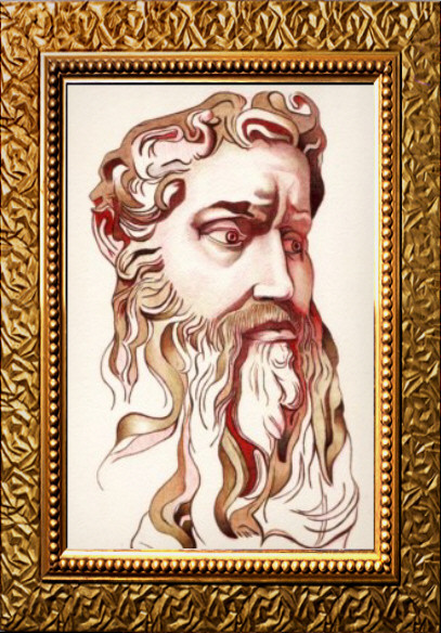 Gold Ink Portrait