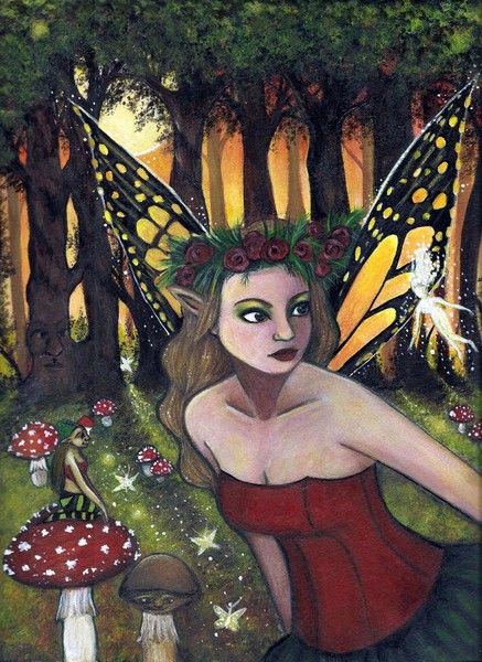 Faeries in the forest Glade