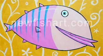 Happy Pink Fish