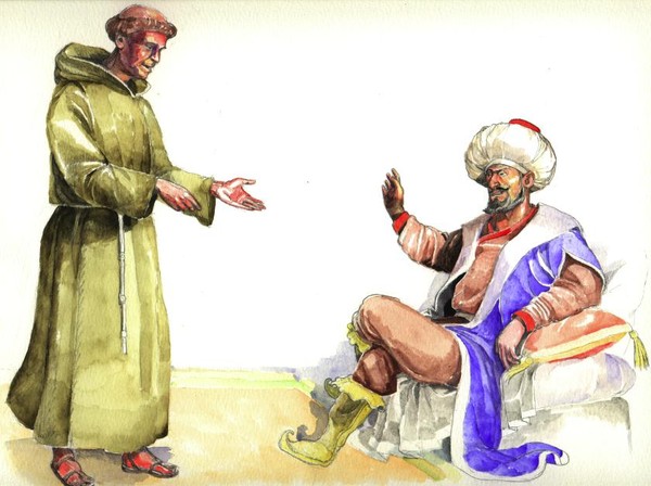 Follower of St. Francais and Otoman nobleman