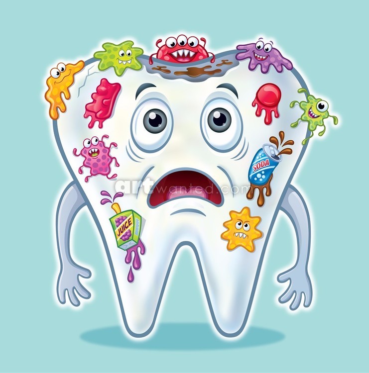 Unbrushed Tooth