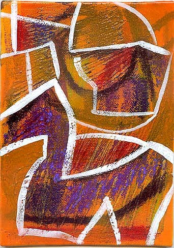 5 x7 abstract( little horse)