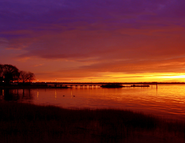 Sunrise in Battery Park