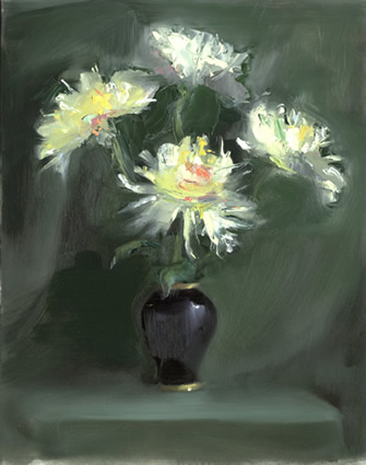 Still Life With Spider Mums