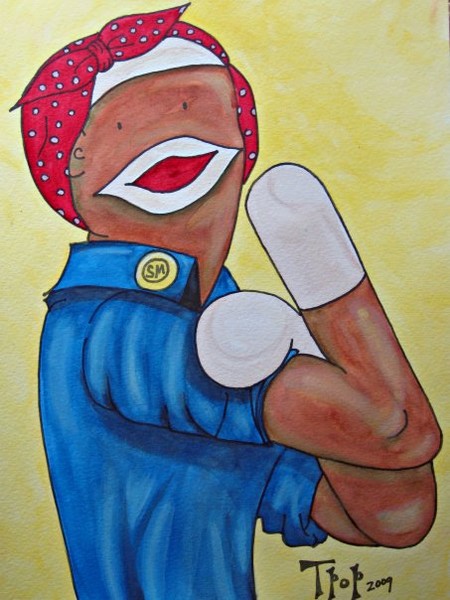 We Can Do It Sock Monkey