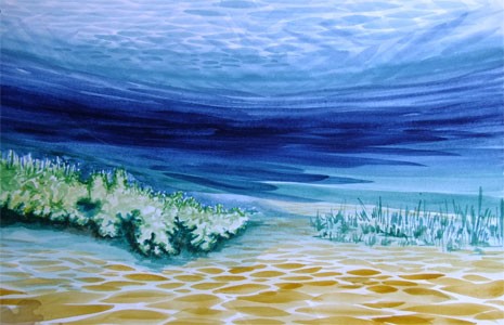 Deep watercolor
