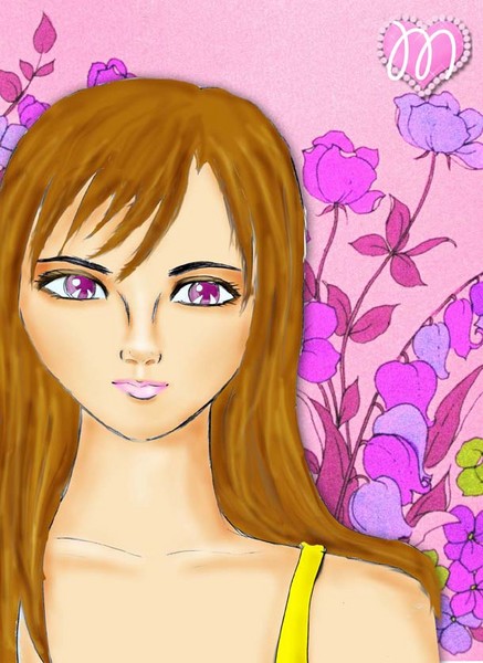 women in pink