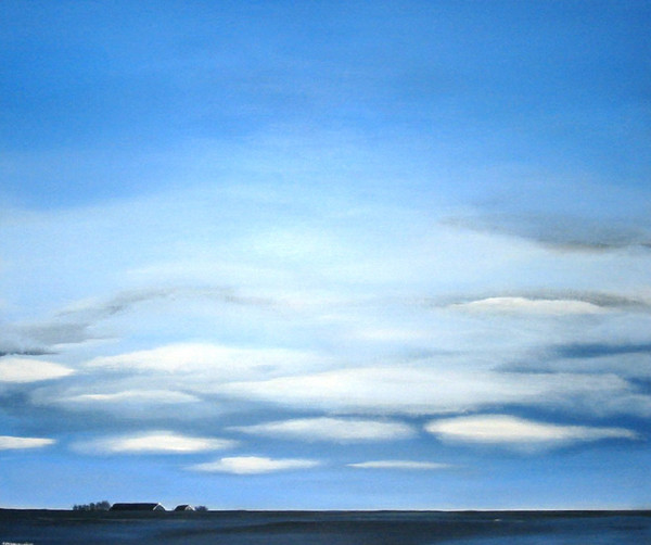 a farm, a dike and a sky...