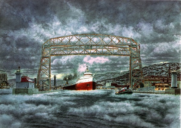 The Edmund Fitzgerald Leaving Duluth