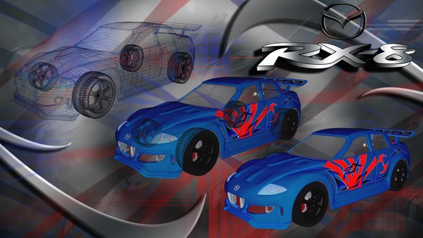 wireframe to full  render
