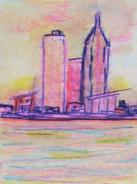City in Pink by P Miller