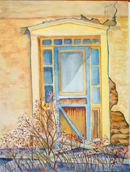 Adobe Doorway, Lincoln New Mexico