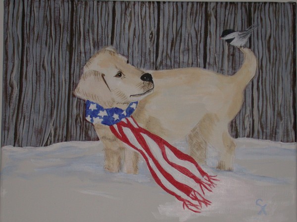 patriotic puppy