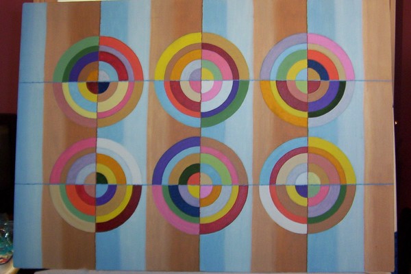 Study of Circles 3,  20 x 28