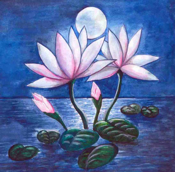 Lotus and Moon