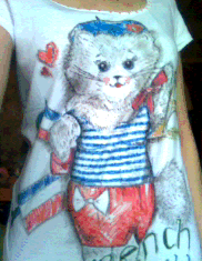 French kitty tshirt