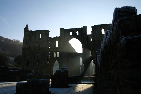 Frosty abbey