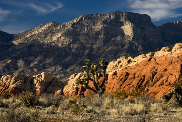 From Red Rock Canyon Valley